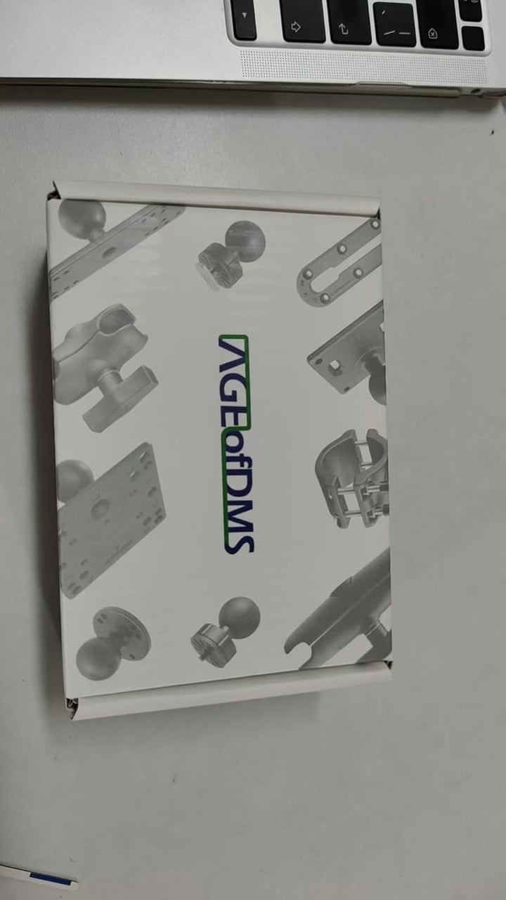 Aluminium 1,5 Zoll Kugelklemme für Vierkantschienen bis 5,3 cm Durchmesser, kompatibel mit RAM Mount