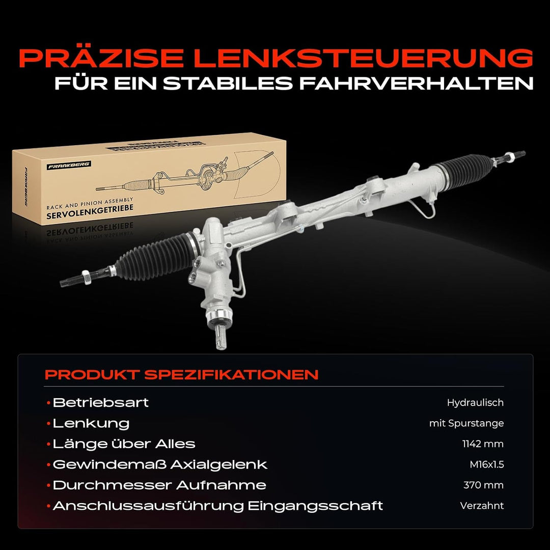 Frankberg Lenkgetriebe Servolenkgetriebe Hydraulisch für Linkslenker Kompatibel mit M.u.l.t.i.v.a.n