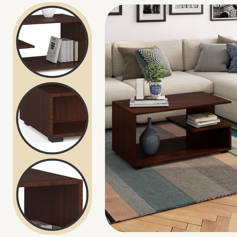 AKORD Couchtisch Holz | Pin 90 x 45 x 51 cm | Schrank für Wohnzimmer | Schlafzimmer Schrank | Minima