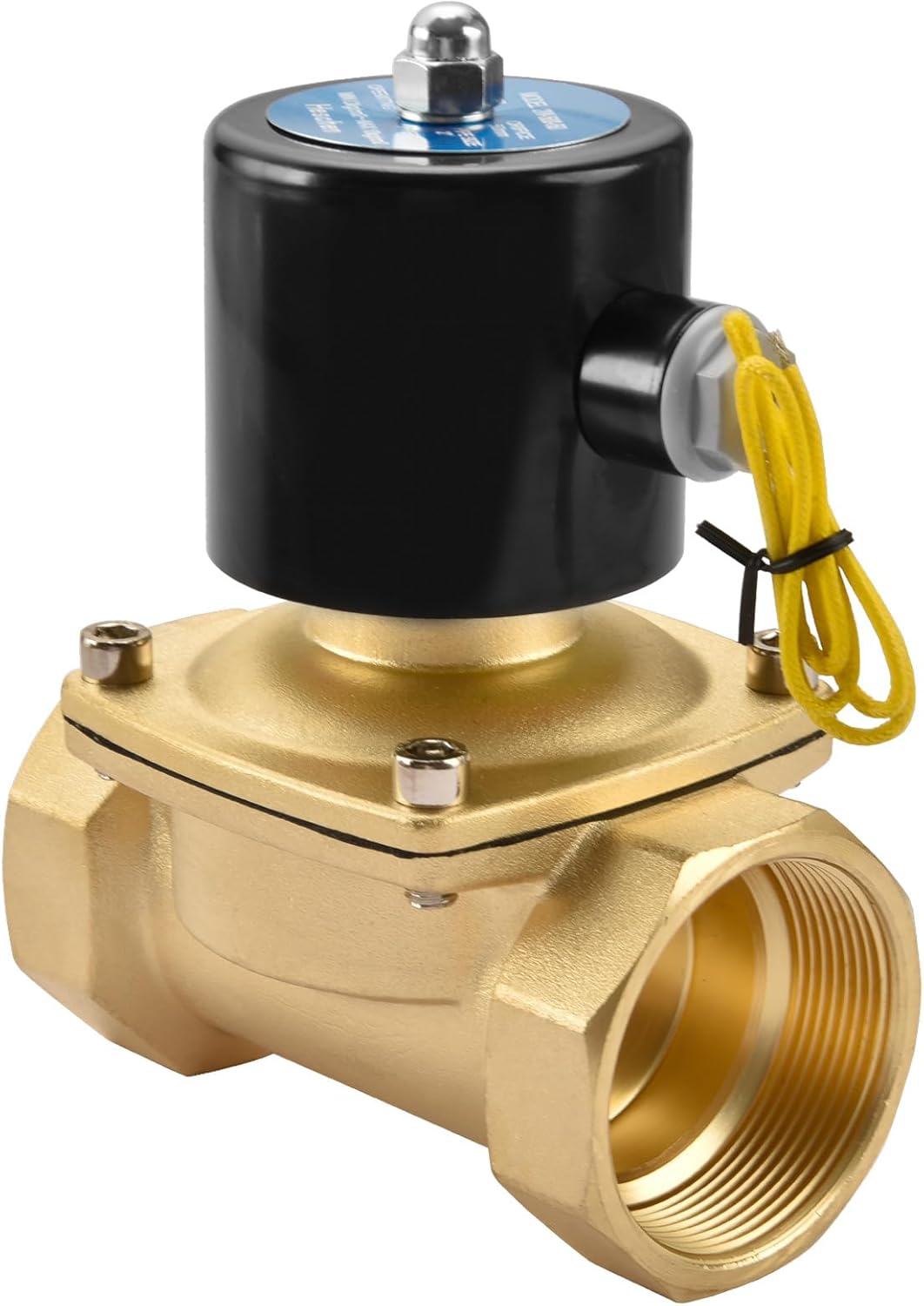 Heschen Elektrisches Messing-Magnetventil, 2W-500-50, PT2'', DC12V, Direktwirkung Wasser, Normal Ges