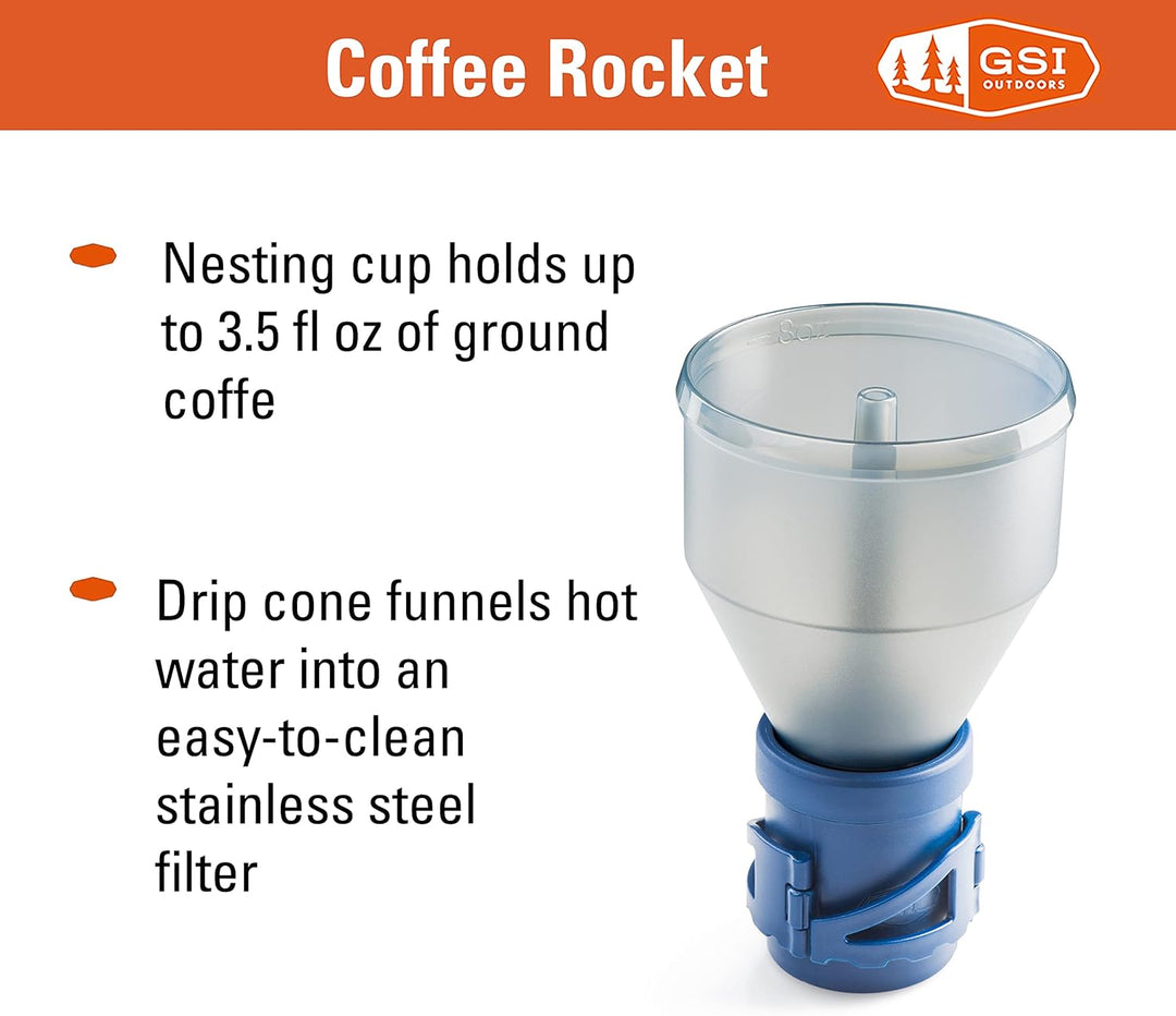 GSI Outdoors Coffee Rocket Kaffeemühle, mehrfarbig, Bunt