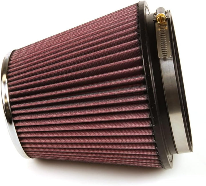 K&N RF-1042 KFZ und Motorrad Universal-Luftfilter in 'Clamp-On'-Design Rot