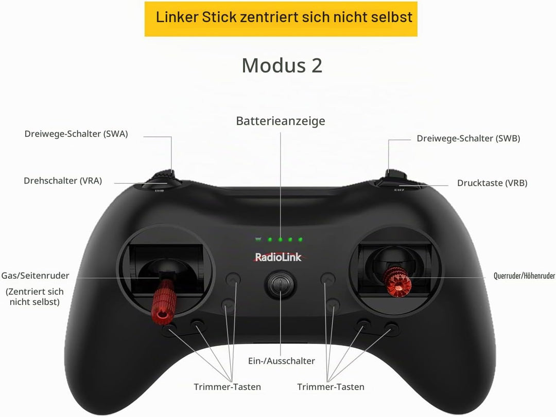 Radiolink T8S 8 Kanäle 2,4 GHz RC Sender und Empfänger R8EF RX, Fernbedienung und Controller Eingeba