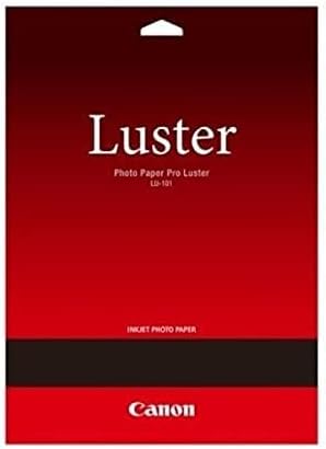 Canon Fotopapier Luster LU-101 glänzend weiss - (DIN A2, 25 Blatt) für Tintenstrahldrucker - PIXMA D