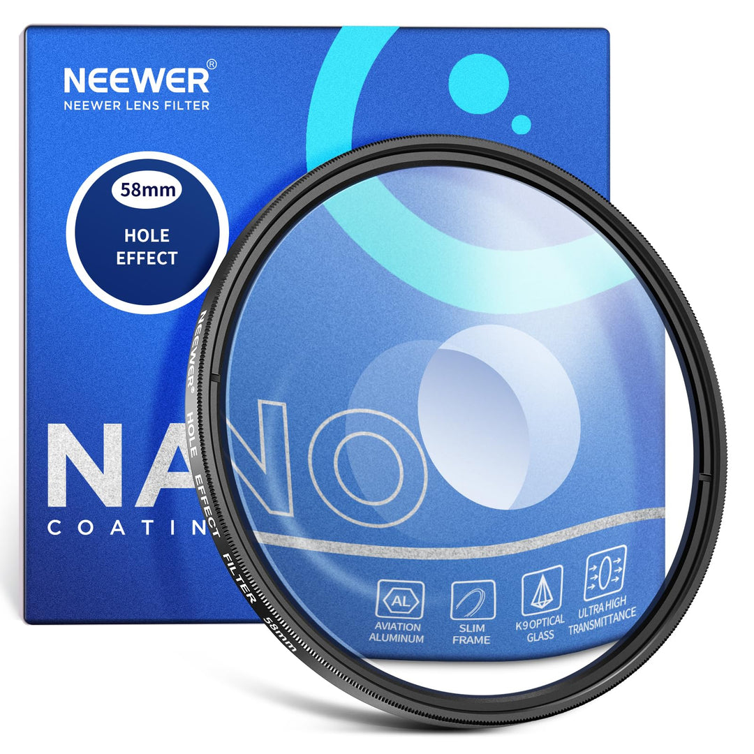 NEEWER 58mm Spirale Halo Kamera Objektiv Filter, Prisma K9 Optisches Glas Spezialeffekte Filter Foto