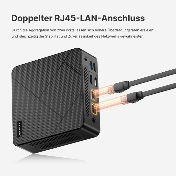 N1 Lite Mini PC, mit AMD Ryzen 7 5700U(bis zu 4,3GHz) Mini Gaming PC, 16GB RAM 512GB SSD Desktop PC,