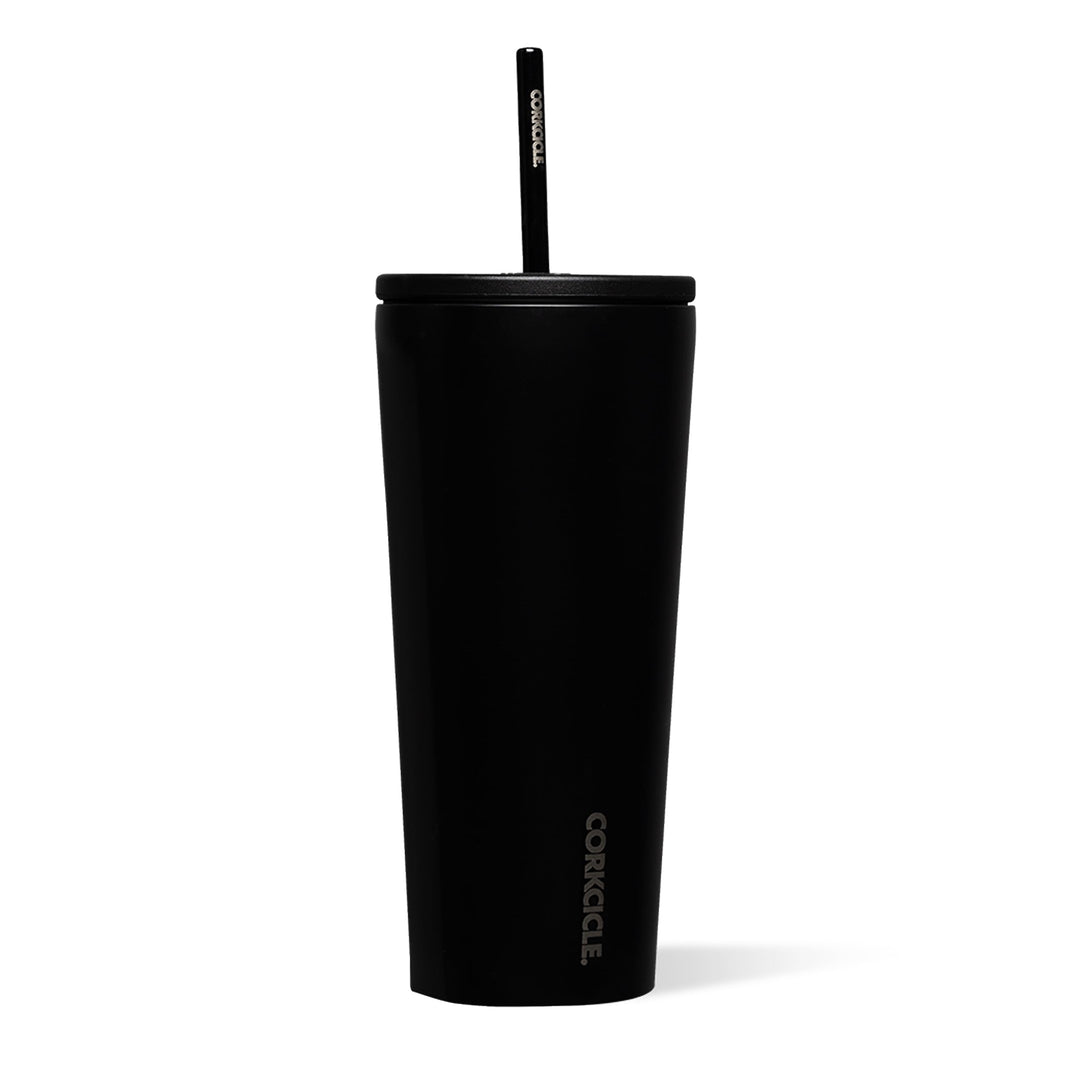 Corkcicle Becher mit Strohhalm und auslaufsicherem Deckel, wiederverwendbare Wasserflasche, dreifach