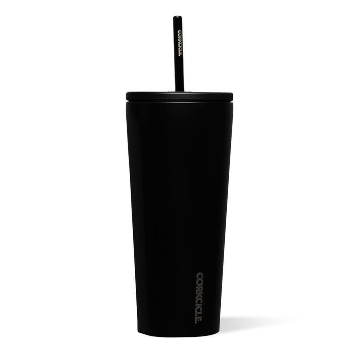 Corkcicle Becher mit Strohhalm und auslaufsicherem Deckel, wiederverwendbare Wasserflasche, dreifach