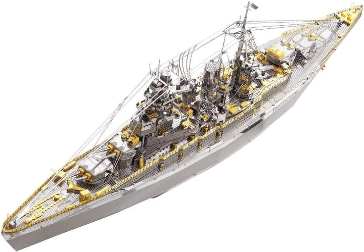 piececool Nagato Class Battleship HP091SG Highly Detailed Metal Model Kit,No Glue, 199 Pieces