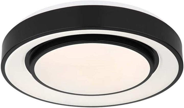 Globo LED Deckenleuchte Wohnzimmer schwarz 24 Watt 1x LED á 24W inkl. Farbwechsler Memory Funnktion