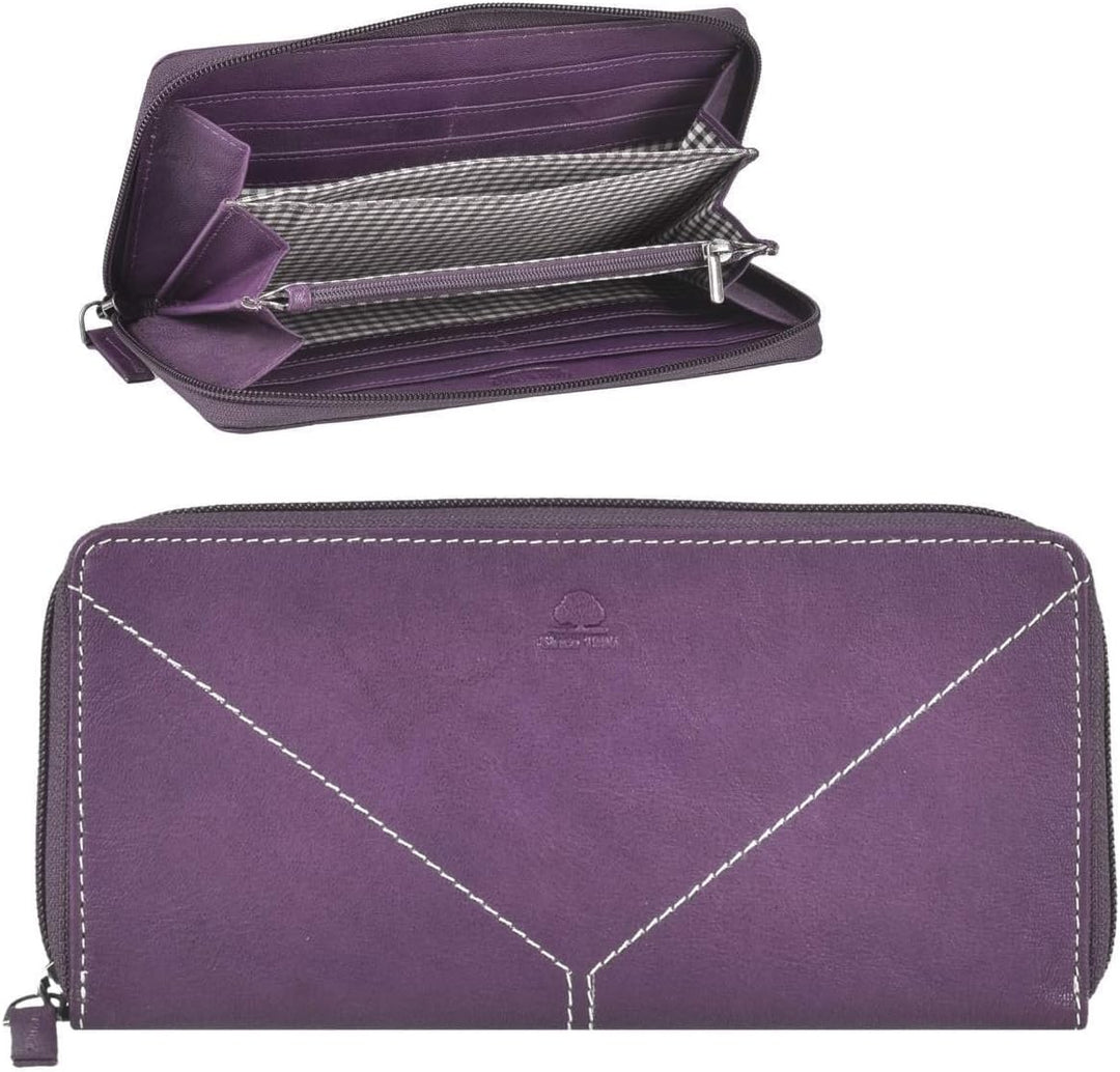Greenburry Tumble Nappa Geldbörse Leder 20 cm