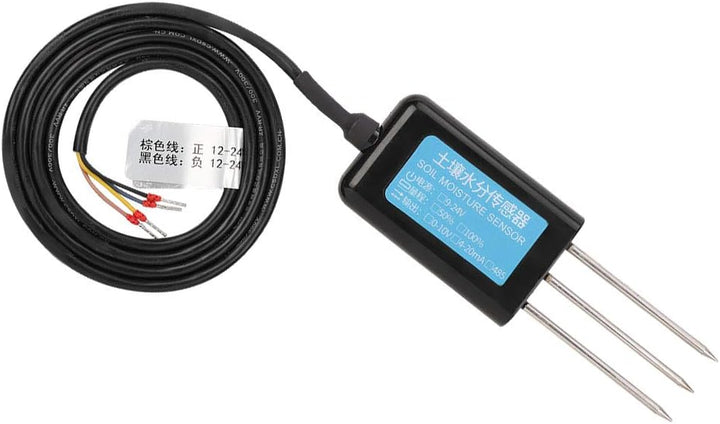 EVTSCAN 12-24V DC Bodenfeuchtesensor, 0-10V Ausgang Wasserdichtes Gewächshaus Bodenfeuchte Feuchtigk
