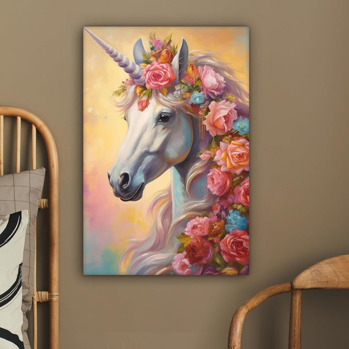 MuchoWow© Leinwandbild 60x90 cm Dekoration Wohnzimmer Bilder Aufhängen Wall Decoration Living Room W