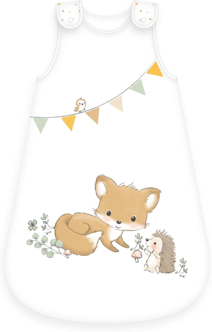 Herding Baby Best Baby-Schlafsack, Waldfreunde-Motiv, 90 x 45 cm, Seitlich umlaufender Reissverschlu