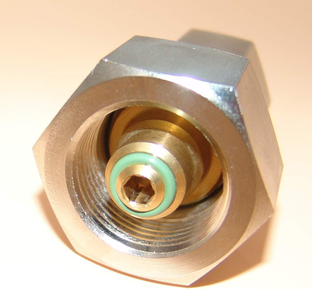 Multiadapter 300 Bar Sauerstoff/Helium/Druckluft auf G5/8" Sauerstoff Bullnose Innengewinde