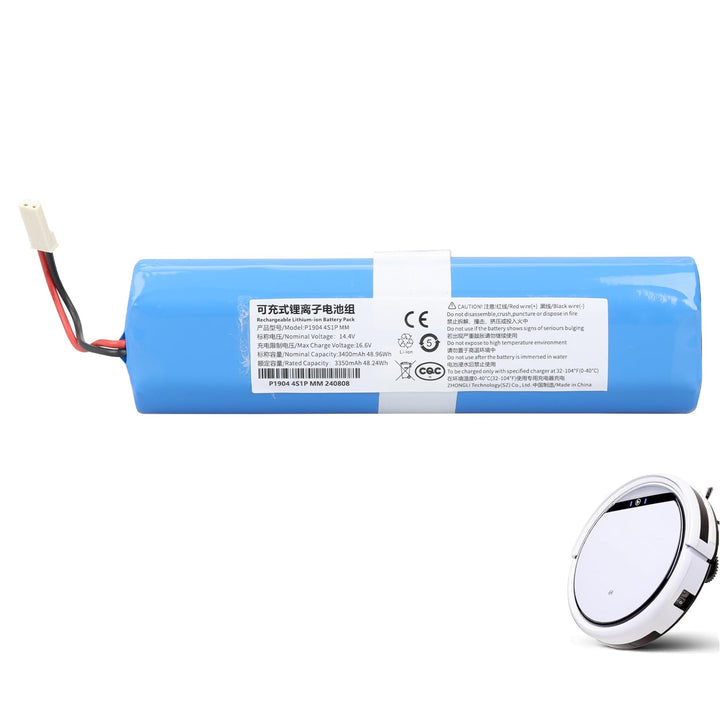14,4 V 3400 mAh Lithium-Ionen-Akku kompatibel mit Medion MD13202 MD18500 MD18501 MD18600 MD19510 MD1