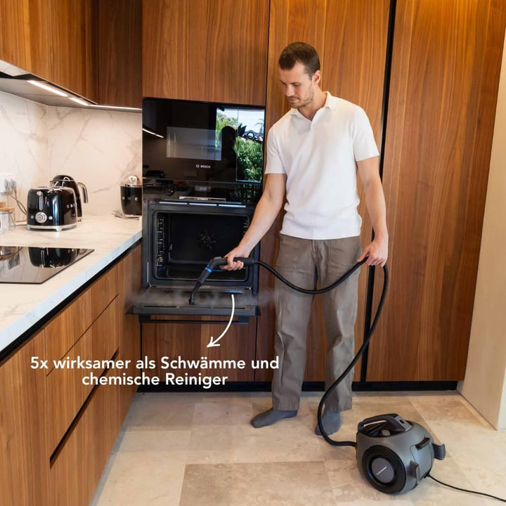 TS2 Dampfreiniger – 100+ Oberflächen – 50 Minuten Dampf – 4 Bar – Reinigungsgerät – Dampfreiniger fü
