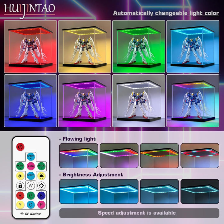Acryl Vitrine / Schaukasten / Display Case / Acryl Box für Modellautos, Figuren | mit LED Beleuchtun