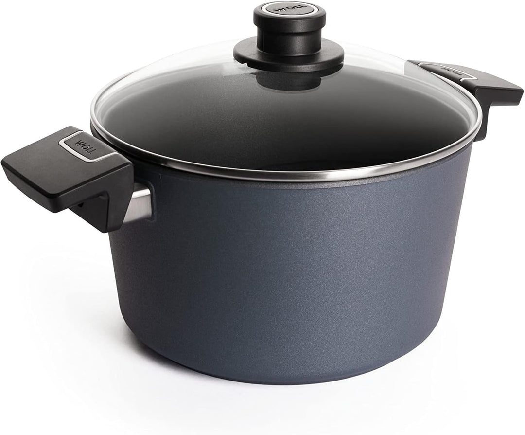 Woll Diamond Lite Topfset 4 tlg, bestehend aus Stieltopf Ø 20 cm inklusive Sicherheitsglasdeckel und