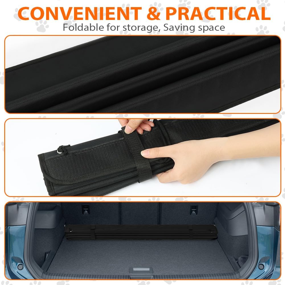 Flintronic Kofferraum Schutzmatte, 96 x 64 cm Faltbarer Kofferraum Schutzmatte, Auto Ladekantenschut