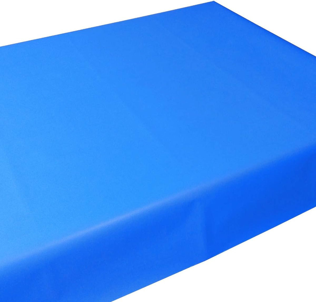 JUNOPAX Papiertischdecke 50m x 1,00m blau, nass- und wischfest 100 x 11 cm (Rechteckig) Blau, 100 x
