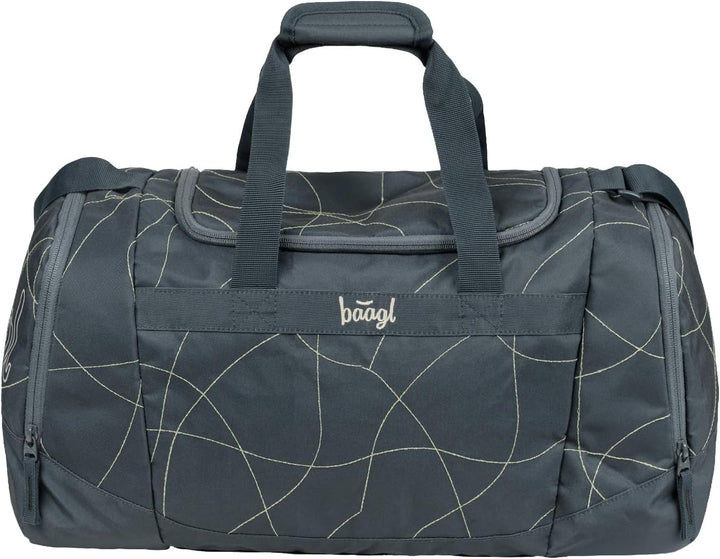 Baagl Sporttasche Jungen Reisetasche Kinder mit Schuhfach 25 l - Wave | Diese stylische Tasche für S