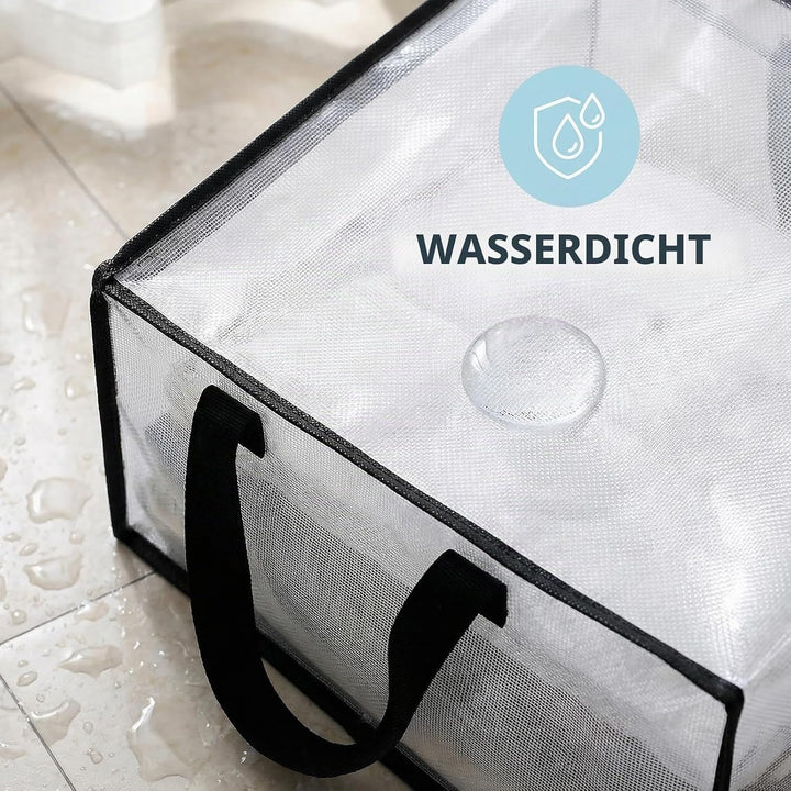 Extra Grosse Aufbewahrungstasche 90L, PP Umzugstaschen Wasserdichte, Heavy Duty Tragetasche mit Reis