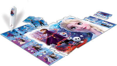 Clementoni 16187 2 Riesenteppich Disney Frozen Elektronisches und interaktives Puzzle, Mehrfarbig Te