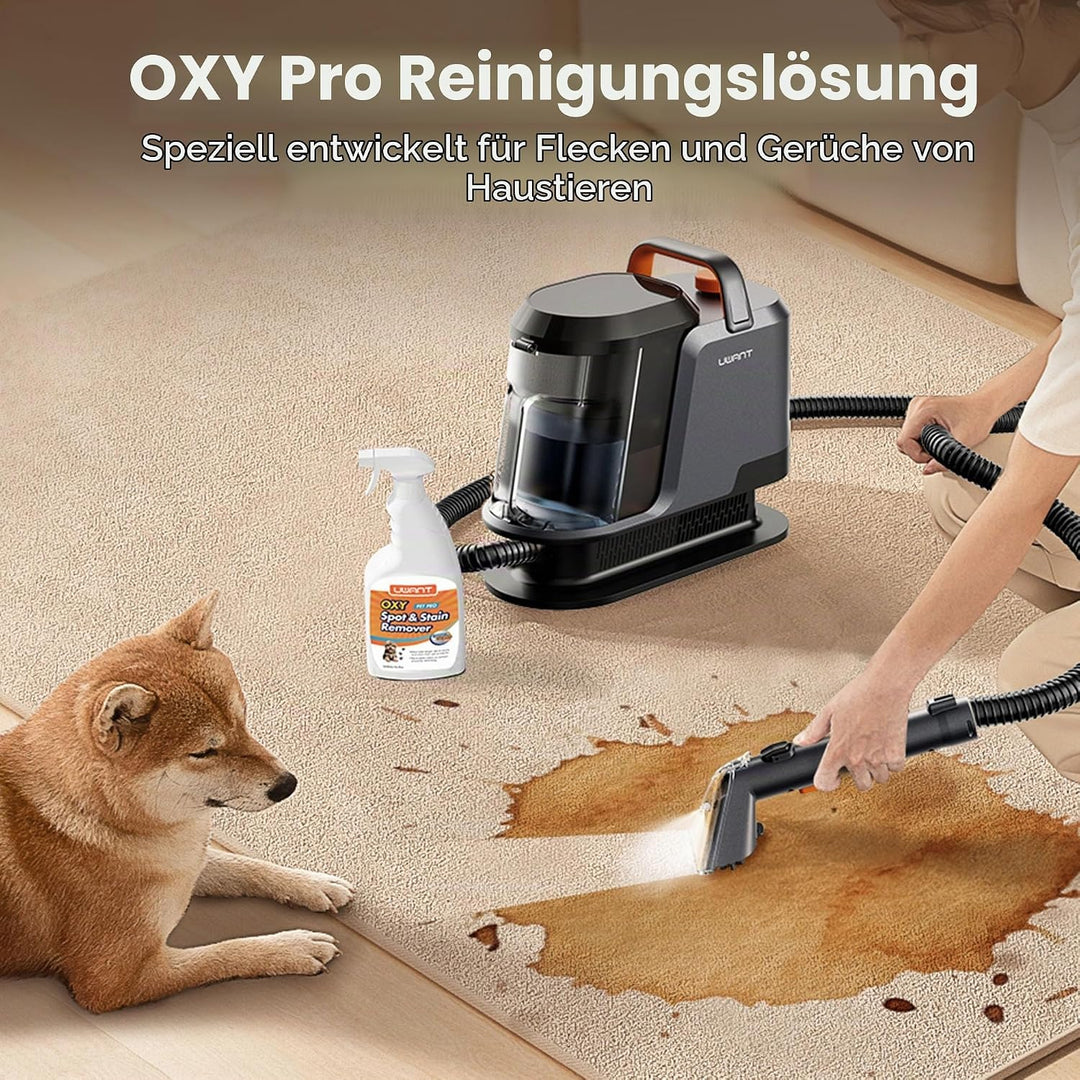 Uwant Y100PET Polsterreiniger Gerät Mit 22Kpa Teppichreiniger Waschsauger Geräuscharm Nasssauger Tep