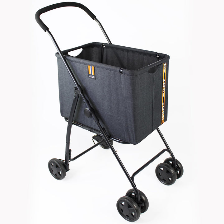 My Duque - Mila – Moderner Einkaufswagen bis zu 15 kg, einfach Faltbarer Einkaufstrolley mit Bremse,
