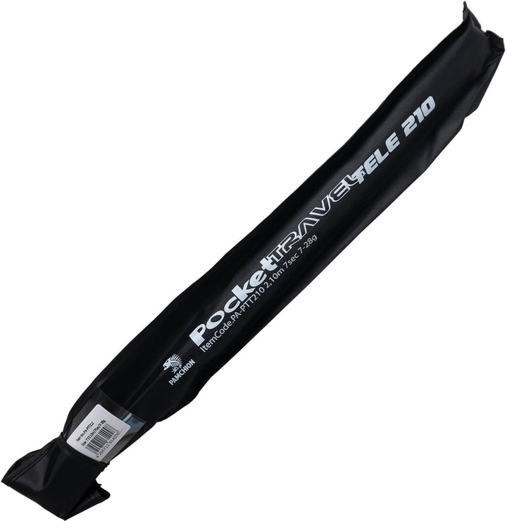 Teleskoprute Reiserute 2,10m 7-28g – Spinnrute Angelrute Carbon 136g, 44 cm Packmass - für Barsch Fo