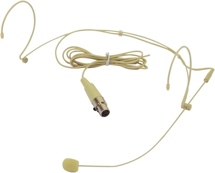 OMNITRONIC HS-1100 XLR Headset-Mikrofon | Leichtes, hautfarbenes Kopfbügelmikrofon (Kondensator)