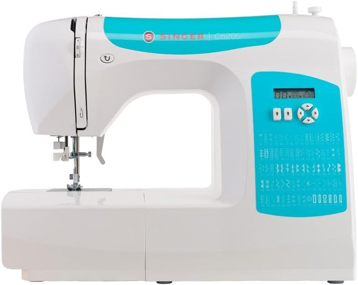 Singer C5205 Nähmaschine, weiss/blau Weiss, Türkisblau, Weiss, Türkisblau
