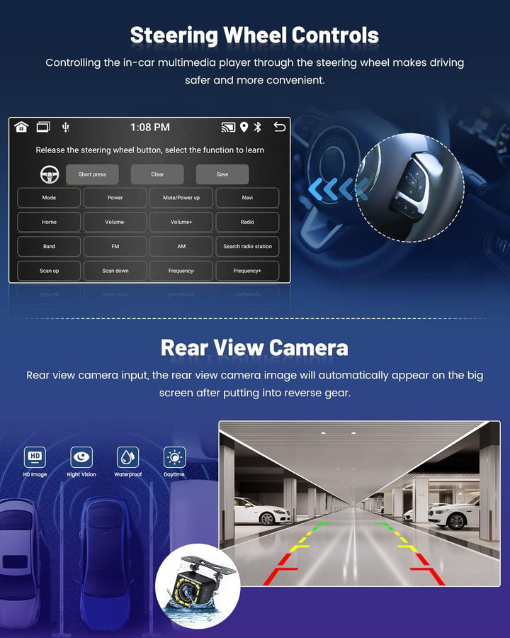 DAB 1G 32G Android 13 Autoradio mit Navi Für VW Touareg 2004-2011 Transporter Ts Multivan 2004-2009,