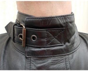 Australian Bikers Gear Classic Vintage Bikers – Motorradjacke – Gewachstes Leder – Schwarz Used Look