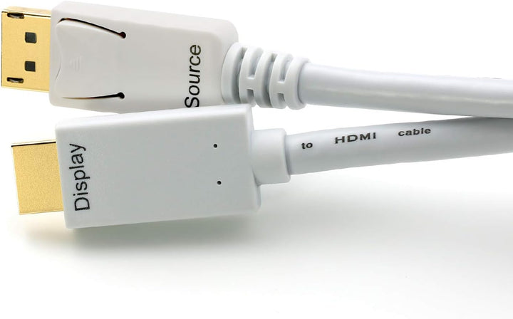 CSL-Computer DisplayPort/HDMI Kabel | 5m | weiss | HDCP-konform | 4K/60Hz | Ethernet-Kanal 5m weiss,
