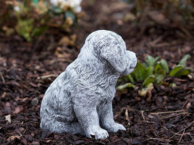 stoneandstyle Steinfigur Berner Sennenhund Welpe, Frost- und wetterfest bis -30°C, massiver Steingus