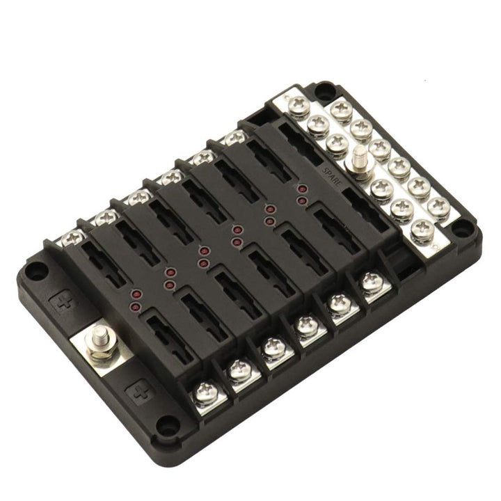 12 Sicherungshalter Minuspol Boot Wohnmobil Wohnwagen Solaranlage Auto Verteilerblock Wohnmobilanhän