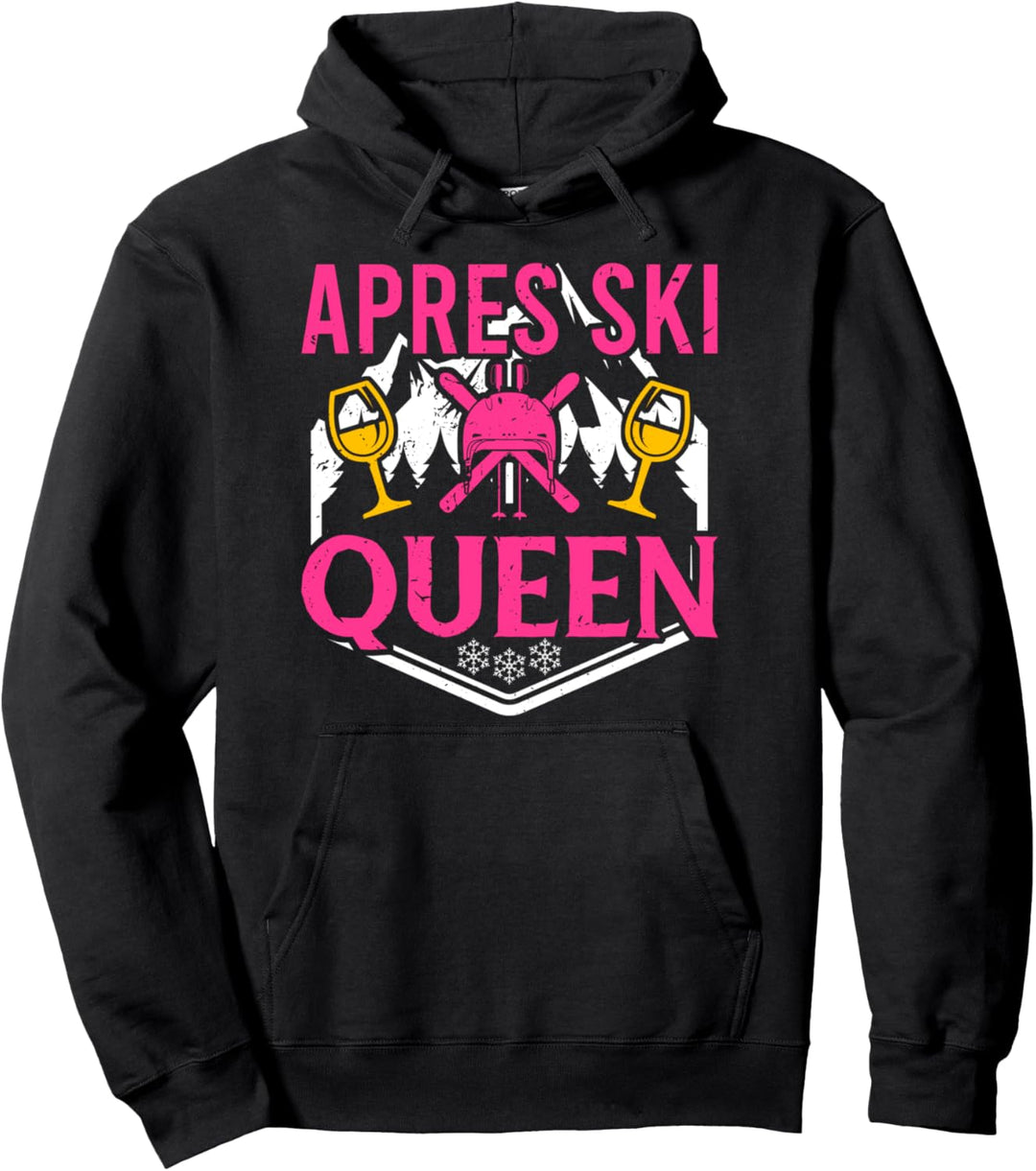 Apres Ski Queen Skihäschen Skihase Fahren Shirt Outfit Pullover Hoodie