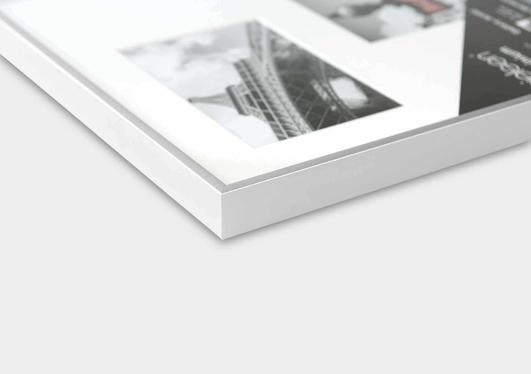 nielsen Aluminium Bilderrahmen Gallery Junior, 20x60 cm - 3x 10x15 cm, Silber Matt 20x60 cm - 3x 10x