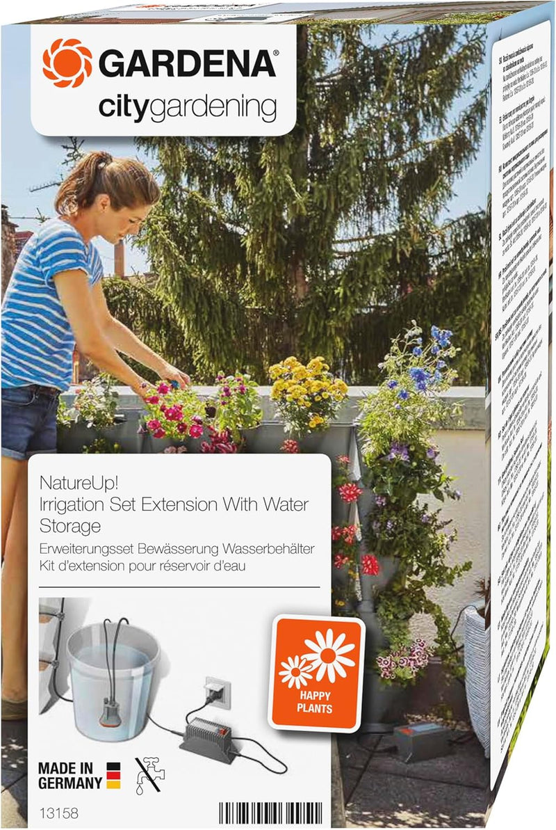 Gardena NatureUp! Erweiterungsset Bewässerung Wasserbehälter: Bewässerung ohne Wasseranschluss, Erwe