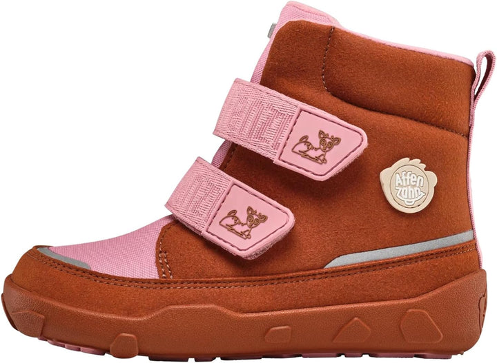 Affenzahn Winterstiefel Vegan Comfy warm gefüttert, wasserdicht mit Kletterverschlüssen, Grösse 21-3