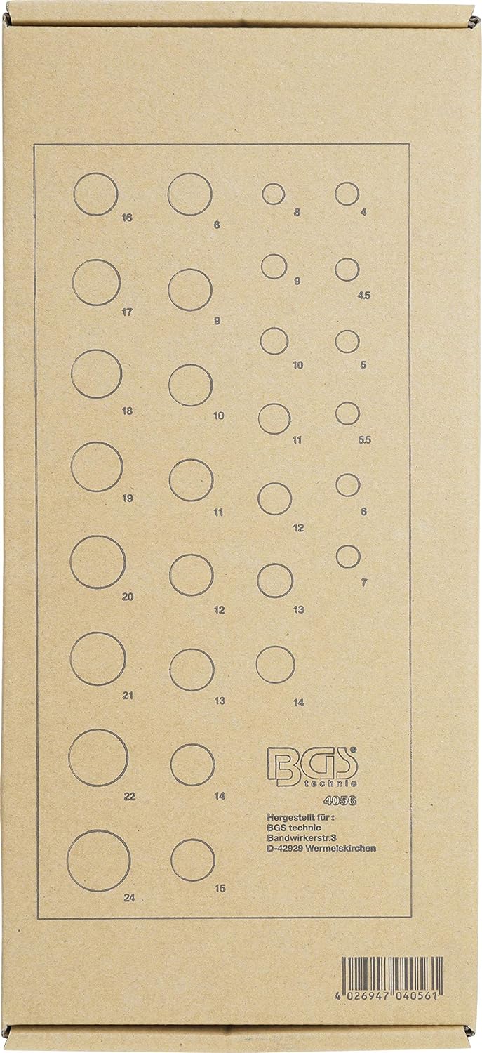 BGS 4056 | Werkstattwageneinlage 1/3: Steckschlüssel-Einsätze Zwölfkant | 6,3 mm (1/4") / 12,5 mm (1