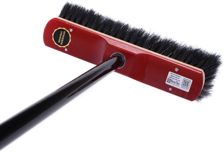 Echt- Rosshaarbesen Zimmerbesen 30cm mit Stiel Teleskopstiel Haushaltsbesen weich Rosshaar-Besen Keh