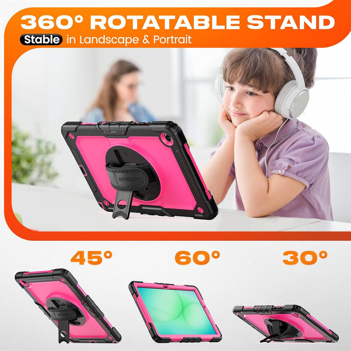 SEYMAC stock Hülle für Samsung Galaxy Tab A11+ Plus/A9+ Plus 11 Zoll 2025/2023, Stossfeste Hülle mit