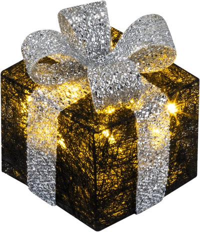 Bambelaa! 3er Led Deko Geschenke Leucht Boxen Timer Weihnachts Dekoration Weihnachtsdeko Beleuchtet