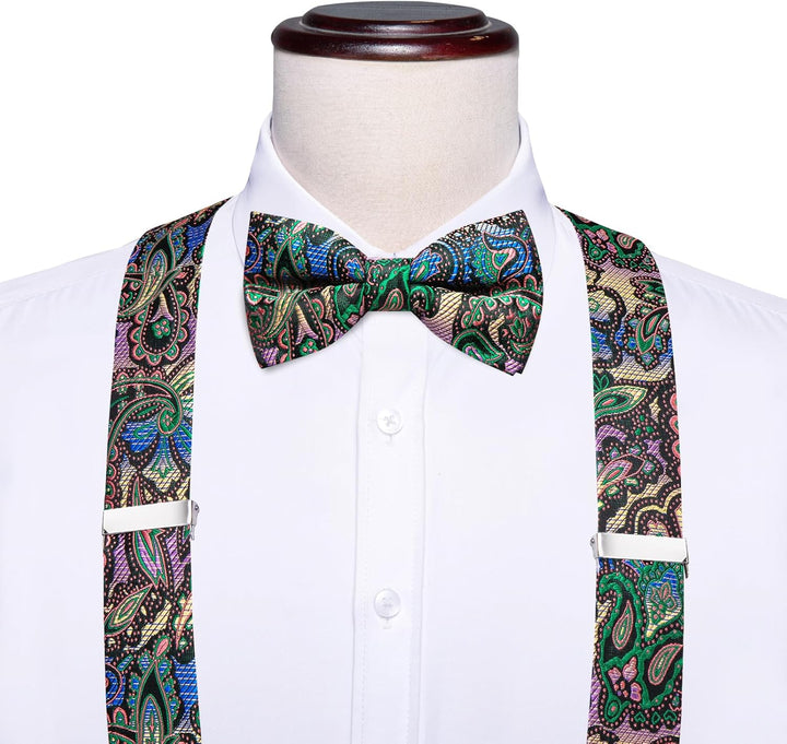Dubulle Herren-Krawatte mit Paisely-Blumenmuster, Seidenkrawatte für Herren, gestreift, Krawatte und