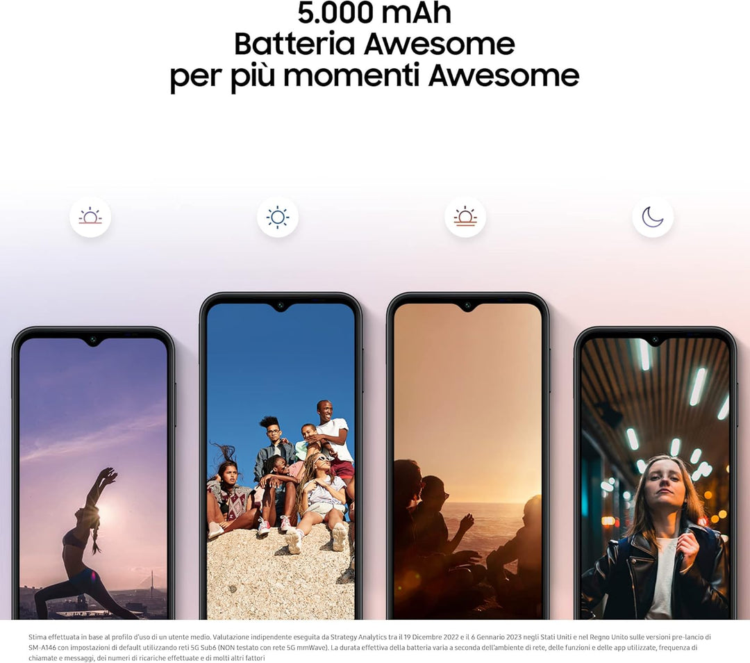 Samsung Galaxy A14 A146 5G EU 4/64GB, Android, Silver