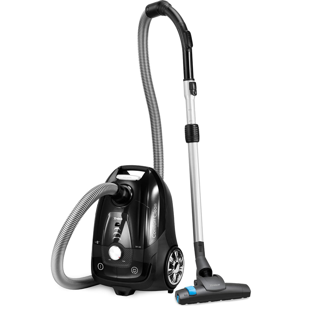 Trisa Staubsauger mit Beutel - 7m Kabel, 11m Aktionsradius, HEPA-Filter & Teleskoprohr - Vacuum Clea