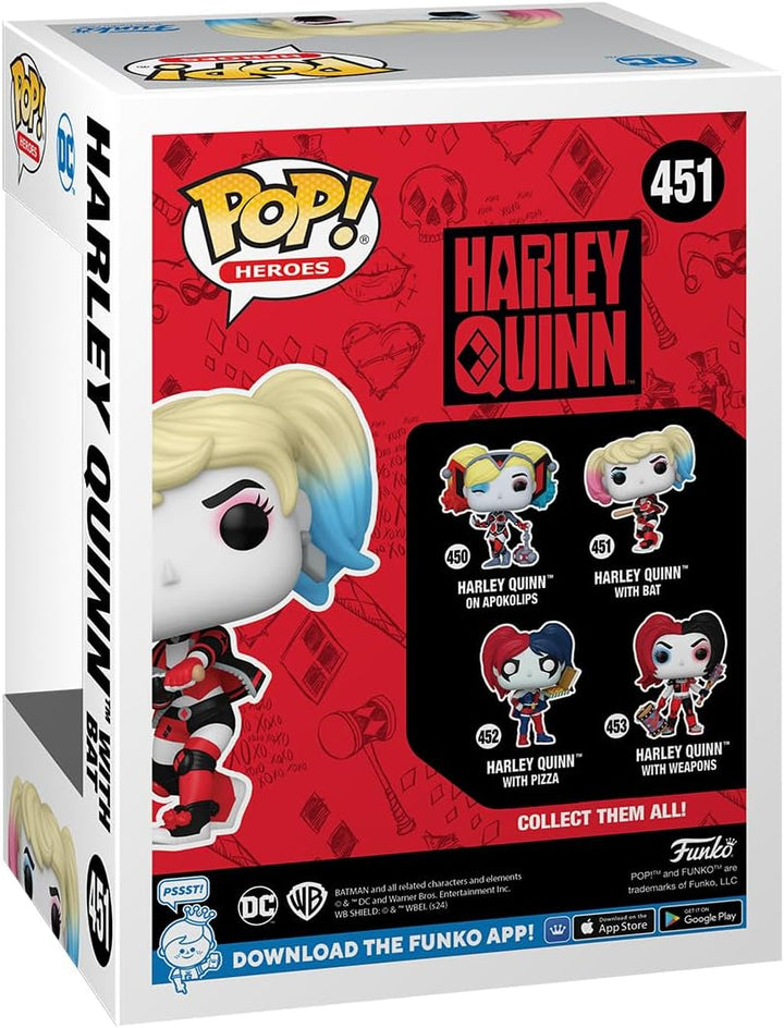 Funko Pop! Heroes: DC - Harley Quinn mit Bat - Vinyl-Sammelfigur - Geschenkidee - Offizielle Handels